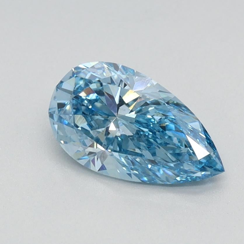 0.75 Ct. Fancy Vivid Blue Pear Lab Grown Diamond