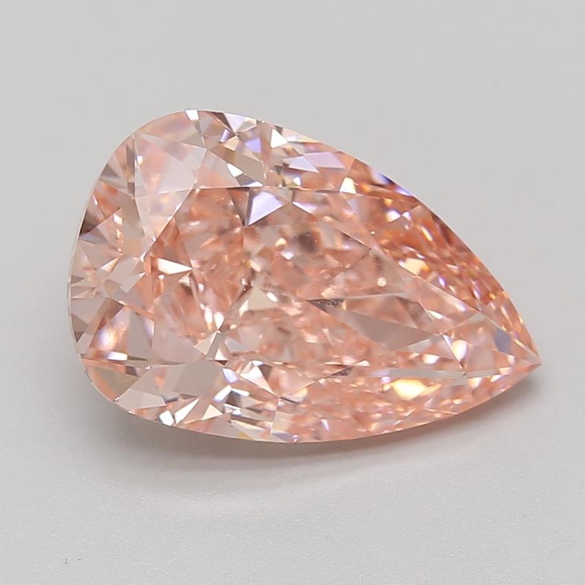 6.05 Ct. Fancy Vivid Pink Pear Lab Grown Diamond