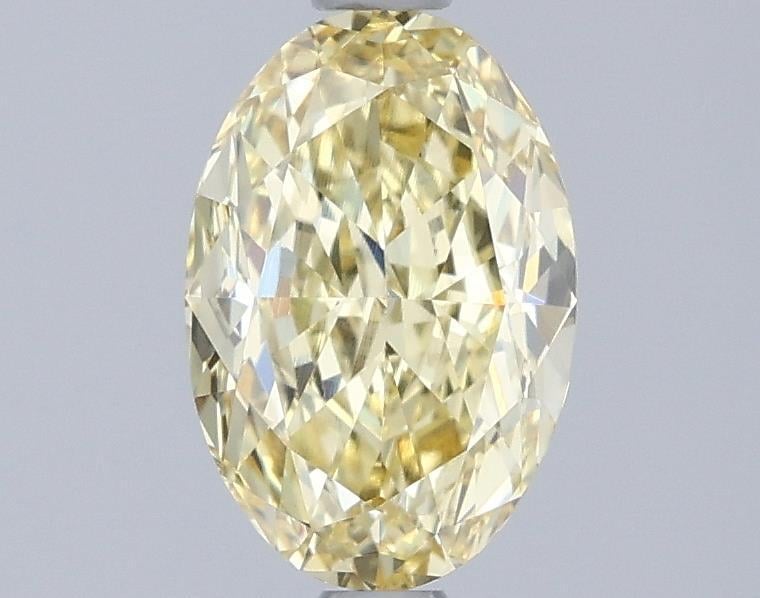1.56 Ct. Fancy Intense Yellow Oval Lab Grown Diamond