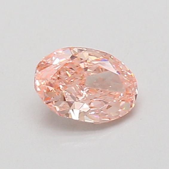 0.56 Ct. Fancy Vivid Pink Oval Lab Grown Diamond