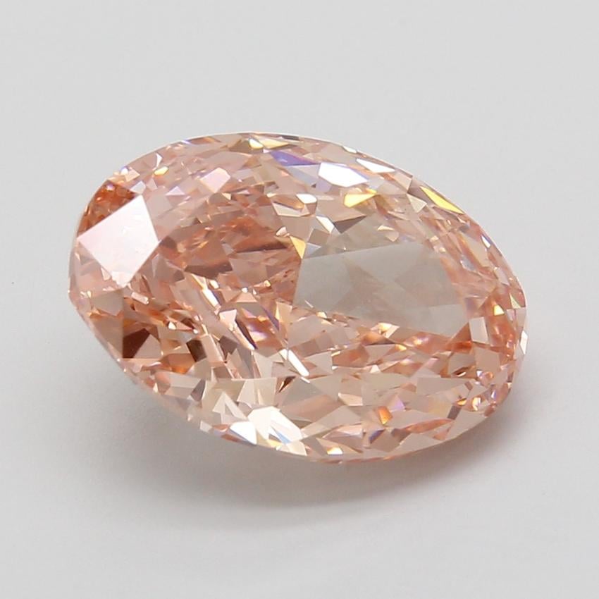 6.08 Ct. Fancy Vivid Pink Oval Lab Grown Diamond