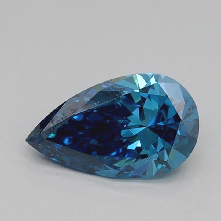 0.55 Ct. Fancy Vivid Blue Pear Lab Grown Diamond