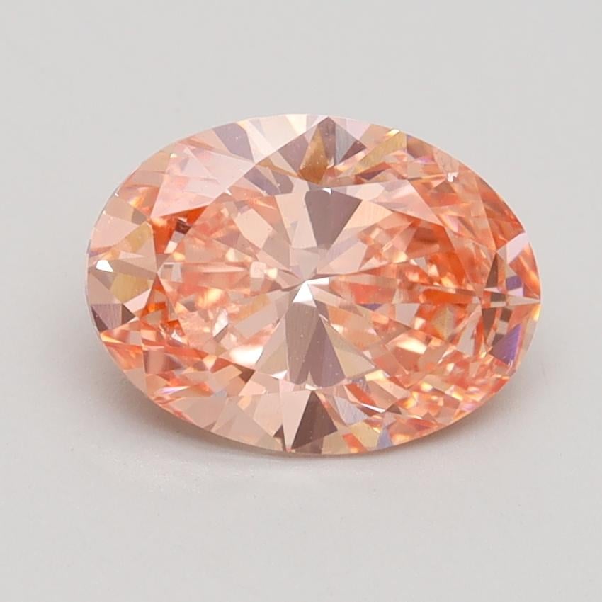 1.70 Ct. Fancy Intense Pink Oval Lab Grown Diamond