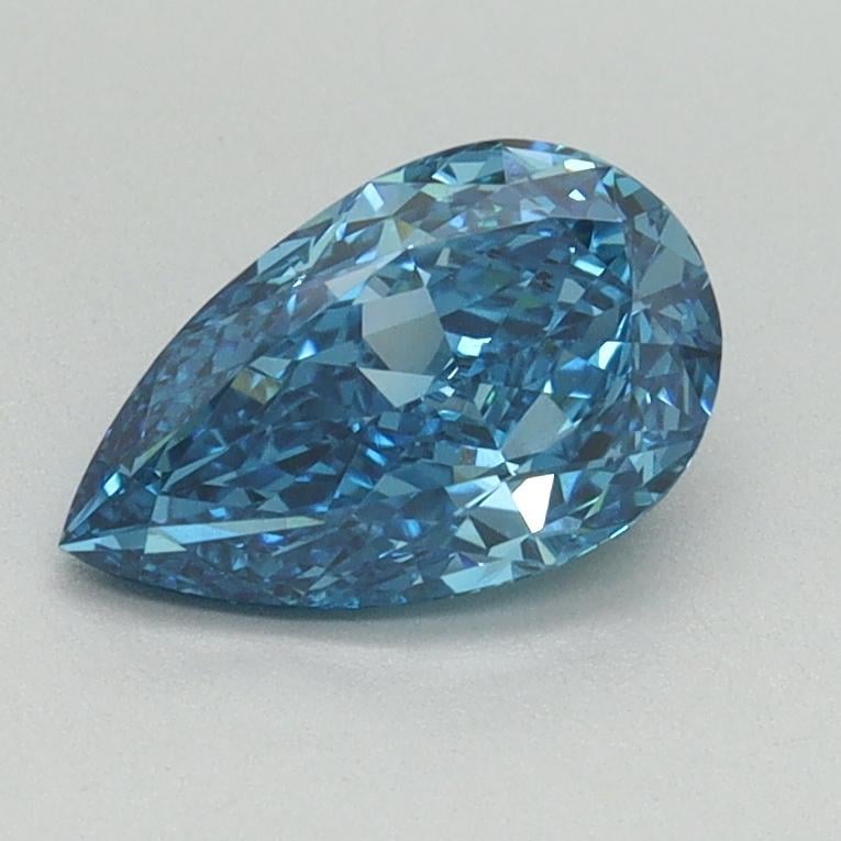 0.97 Ct. Fancy Vivid Blue Pear Lab Grown Diamond