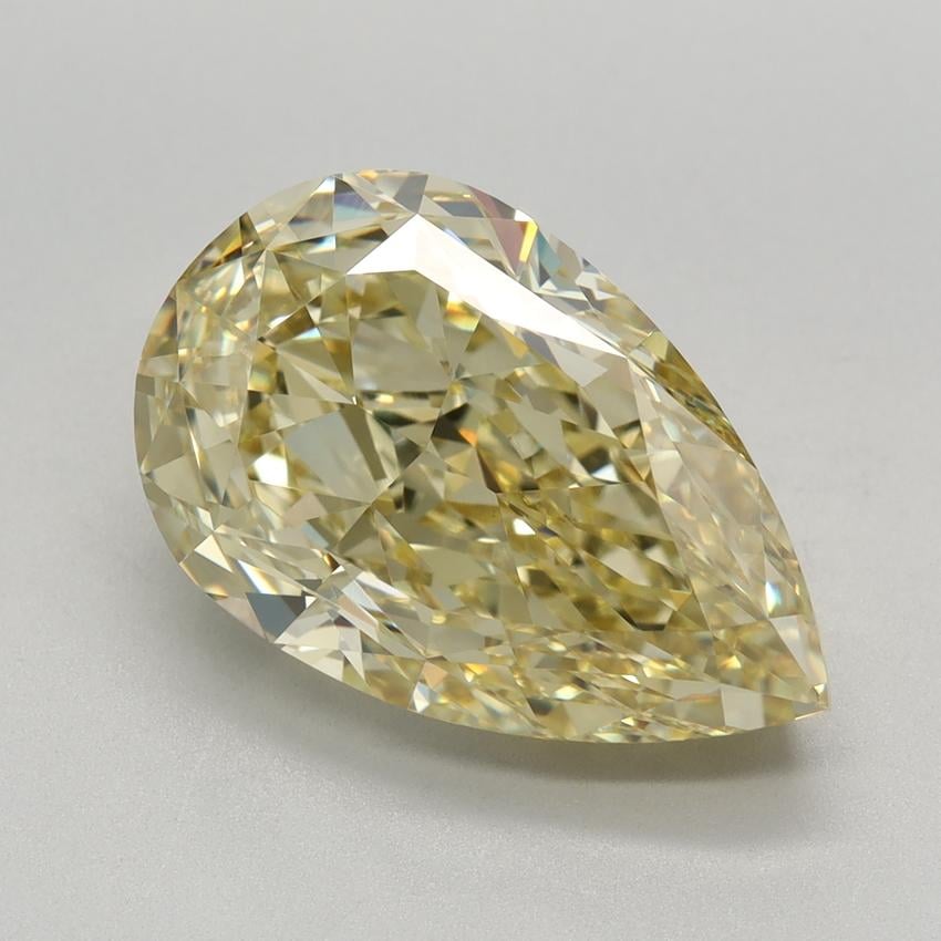 5.11 Ct. Fancy Yellow Pear Lab Grown Diamond