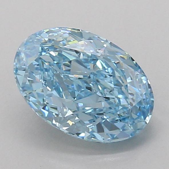 1.75 Ct. Fancy Vivid Blue Oval Lab Grown Diamond