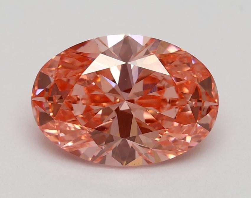 2.05 Ct. Fancy Vivid Pink Oval Lab Grown Diamond