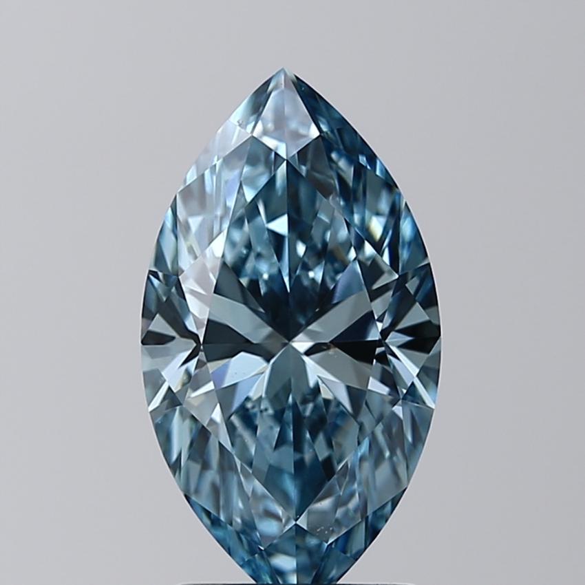 2.01 Ct. Fancy Blue Marquise Lab Grown Diamond