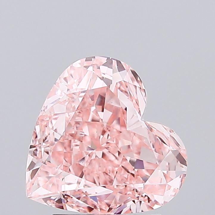 2.68 Ct. Fancy Vivid Pink Heart Lab Grown Diamond