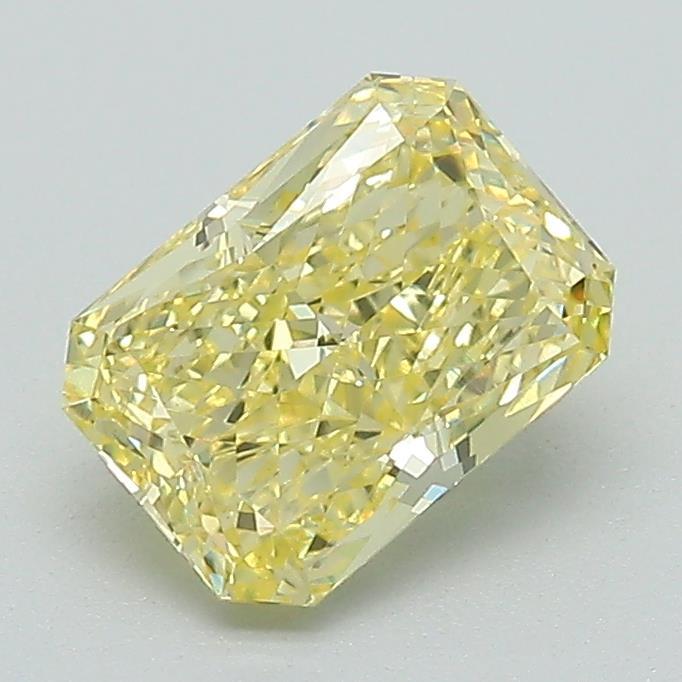 1.31 Ct. Fancy Vivid Yellow Radiant Lab Grown Diamond