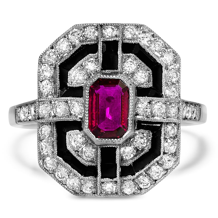 Art Deco Ruby Vintage Ring | Frannie | Brilliant Earth