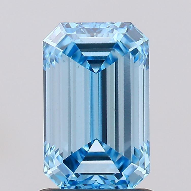 1.30 Ct. Fancy Intense Blue Emerald Lab Grown Diamond