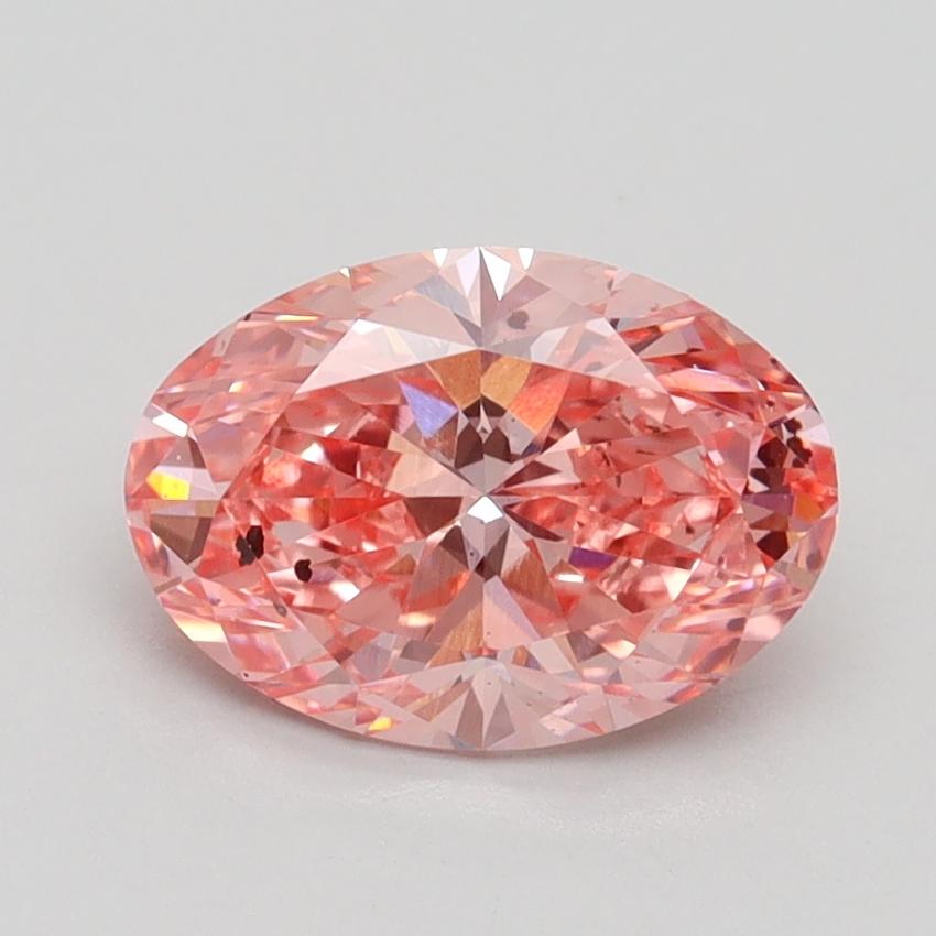 1.50 Ct. Fancy Vivid Pink Oval Lab Grown Diamond