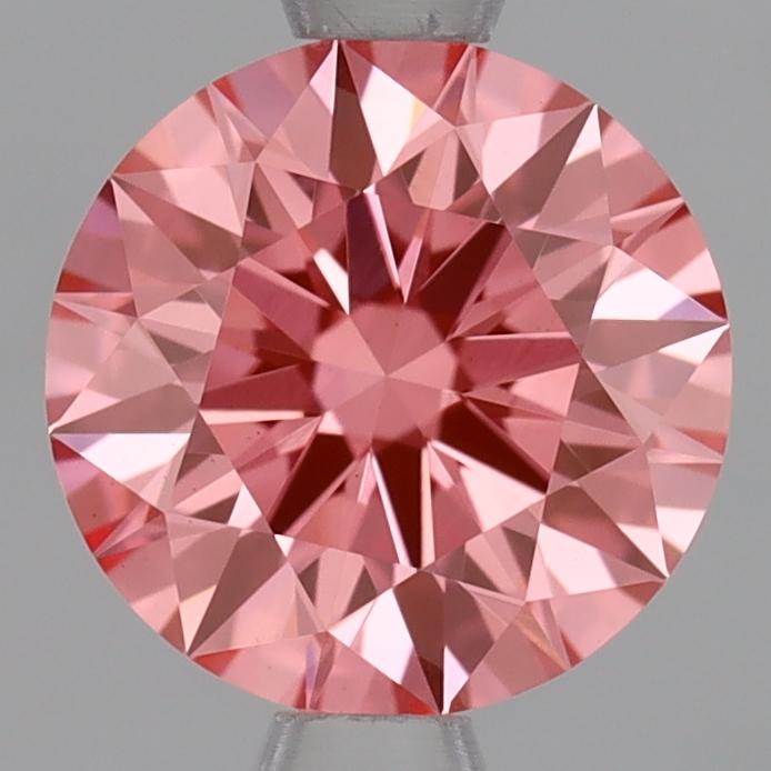 1.08 Ct. Fancy Vivid Pink Round Lab Grown Diamond