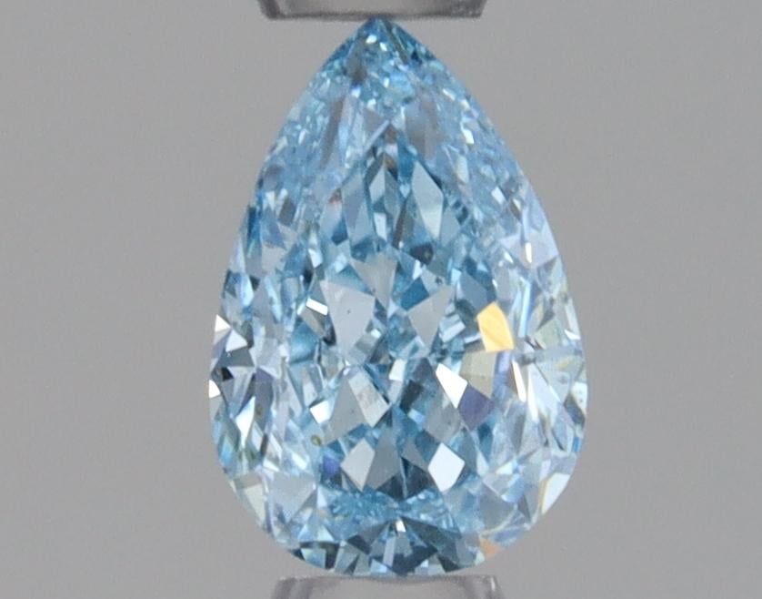 0.30 Ct. Fancy Vivid Blue Pear Lab Grown Diamond