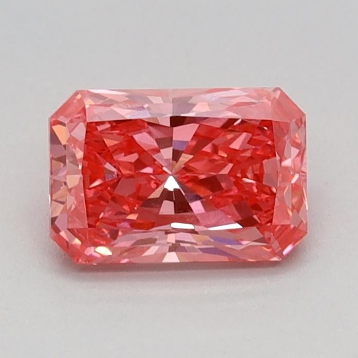 0.65 Ct. Fancy Vivid Pink Radiant Lab Grown Diamond