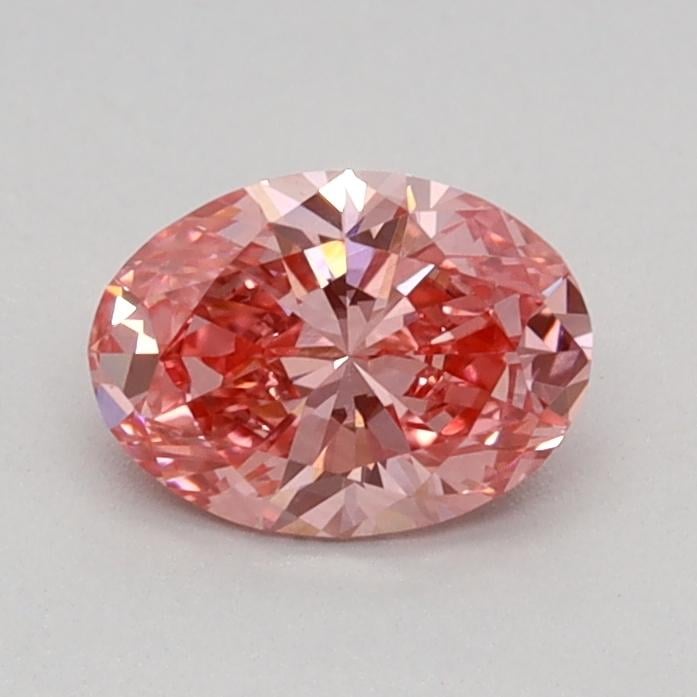 0.46 Ct. Fancy Vivid Pink Oval Lab Grown Diamond