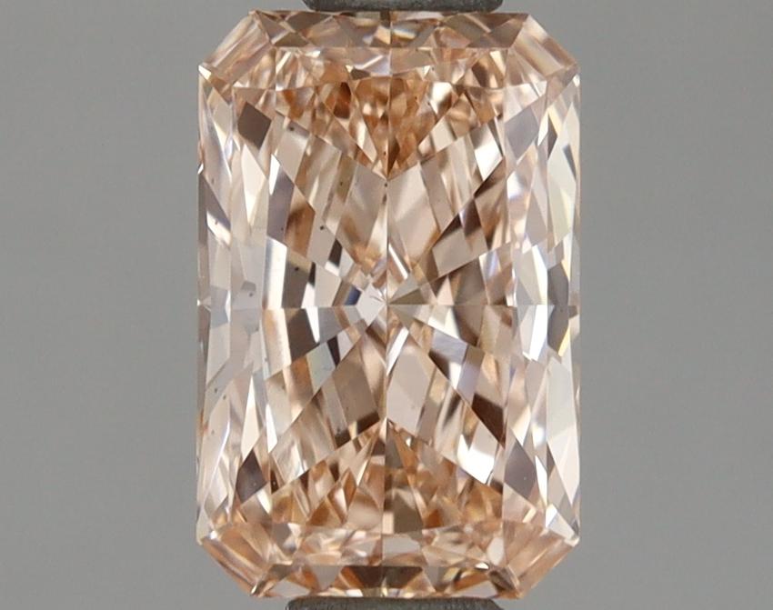 0.99 Ct. Fancy Intense Orangy Pink Radiant Lab Grown Diamond