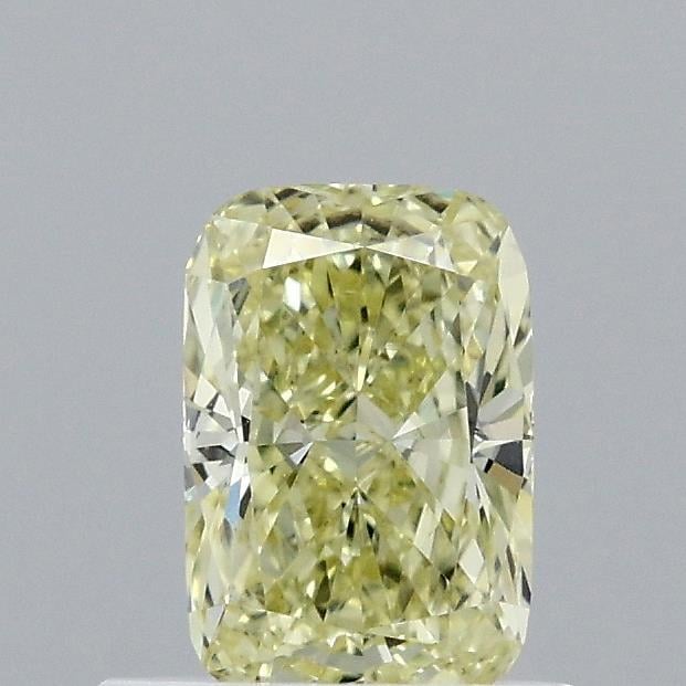 0.65 Ct. Fancy Intense Yellow Cushion Lab Grown Diamond