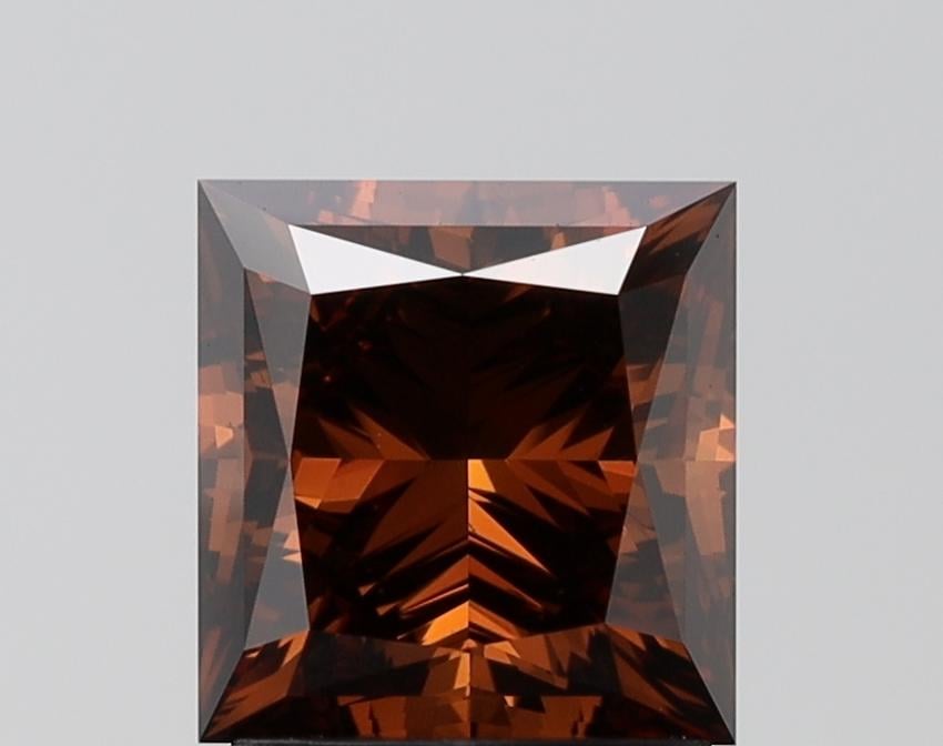 3.00 Ct. Fancy Deep Orange Princess Lab Grown Diamond