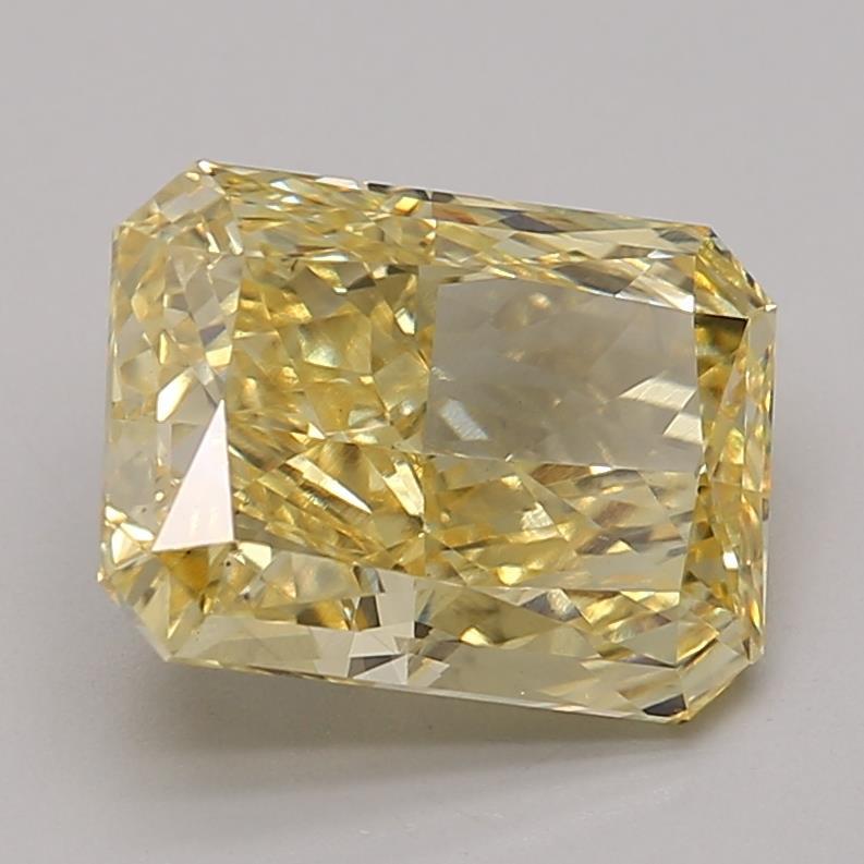 3.24 Ct. Fancy Vivid Yellow Radiant Lab Grown Diamond