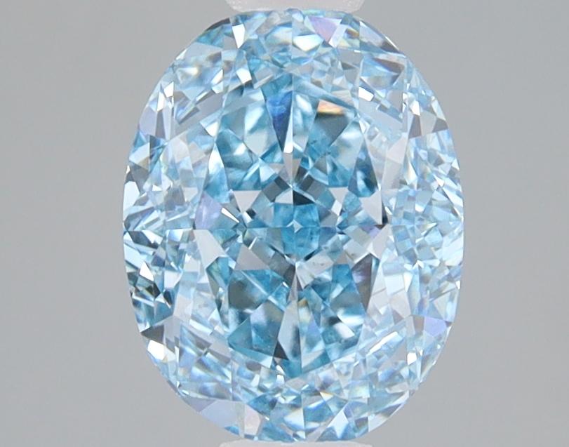 2.05 Ct. Fancy Vivid Blue Oval Lab Grown Diamond