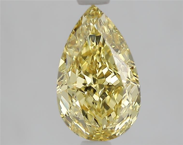 2.09 Ct. Fancy Intense  Yellow Pear Lab Grown Diamond