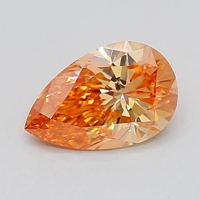 1.15 Ct. Fancy Intense Yellowish Orange Pear Lab Grown Diamond