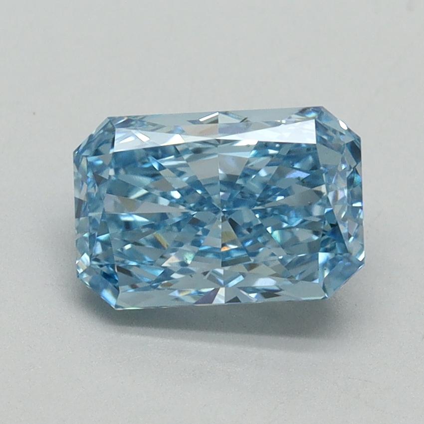 1.41 Ct. Fancy Vivid Blue Radiant Lab Grown Diamond