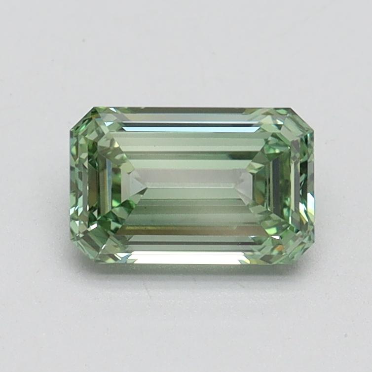 0.81 Ct. Fancy Intense Green Emerald Lab Grown Diamond