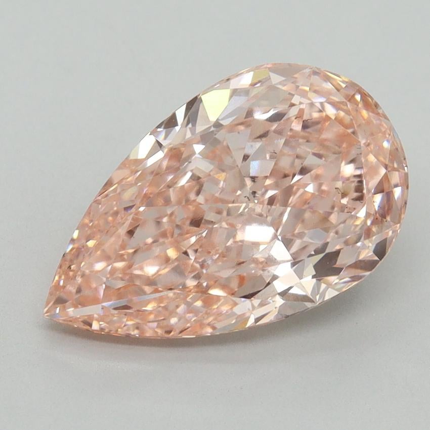 3.76 Ct. Fancy Vivid Pink Pear Lab Grown Diamond
