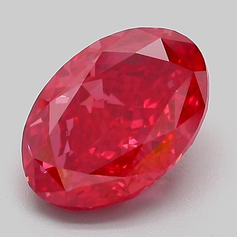 2.55 Ct. Fancy Vivid Pink Oval Lab Grown Diamond