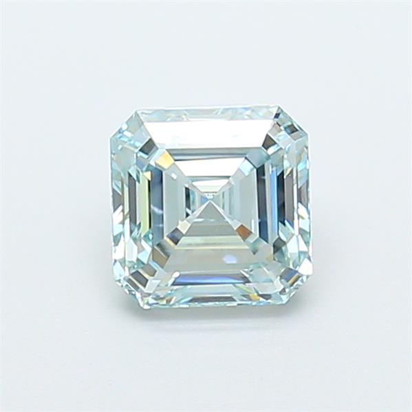 1.36 Ct. Fancy Intense  Green Asscher Lab Grown Diamond