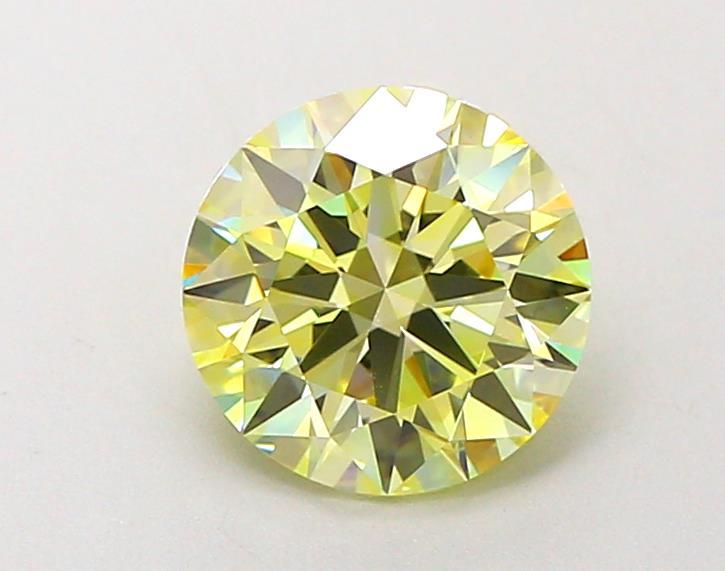 1.67 Ct. Fancy Yellow Round Lab Grown Diamond