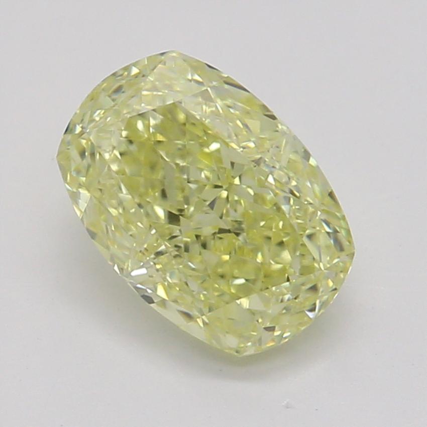 0.78 Ct. Fancy Yellow Cushion Diamond