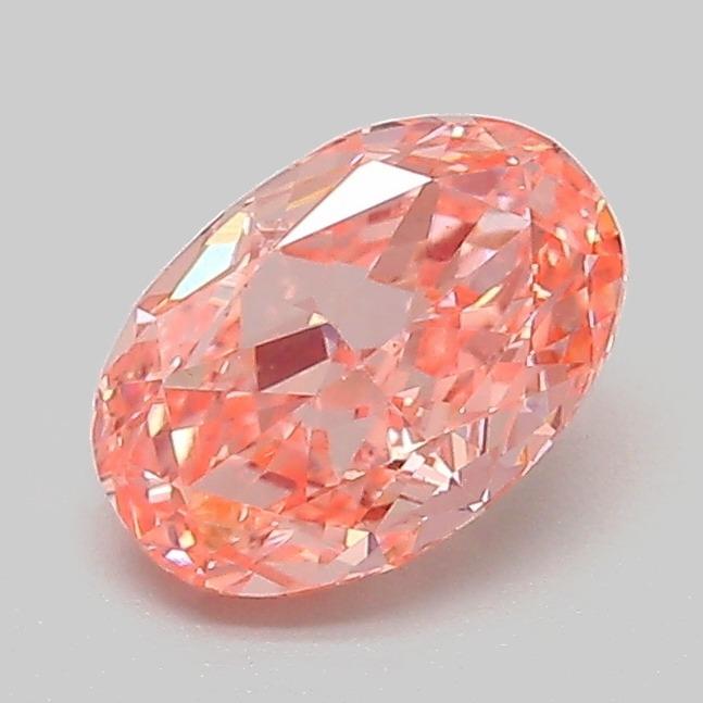 1.04 Ct. Fancy Vivid  Pink Oval Lab Grown Diamond