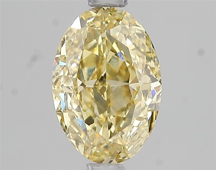 2.02 Ct. Fancy Intense Yellow Oval Lab Grown Diamond