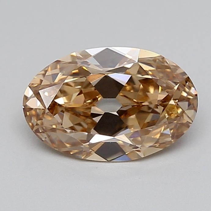 2.07 Ct. Light  Brown Oval Lab Grown Diamond