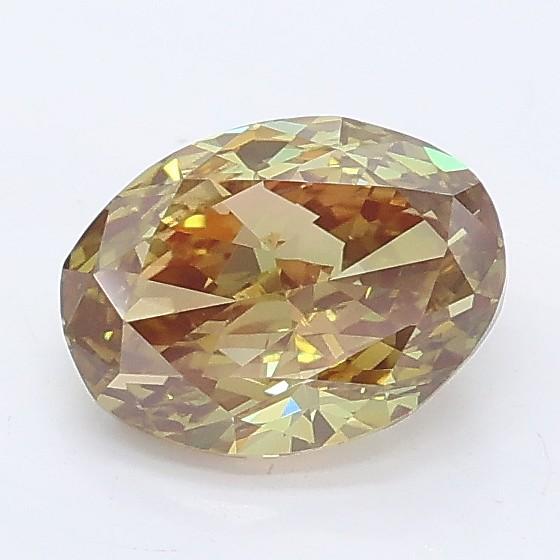 1.13 Ct. Fancy Intense Green Oval Lab Grown Diamond