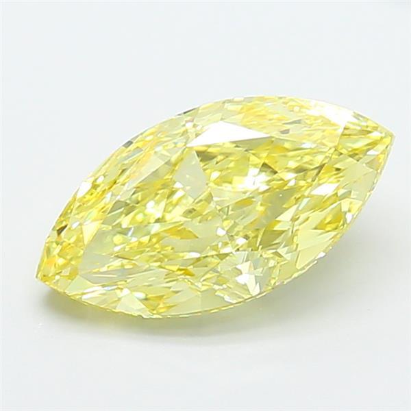 3.01 Ct. Fancy Intense Yellow Marquise Lab Grown Diamond