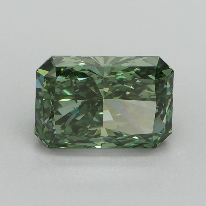 2.19 Ct. Fancy Vivid Pacific Green Radiant Lab Grown Diamond