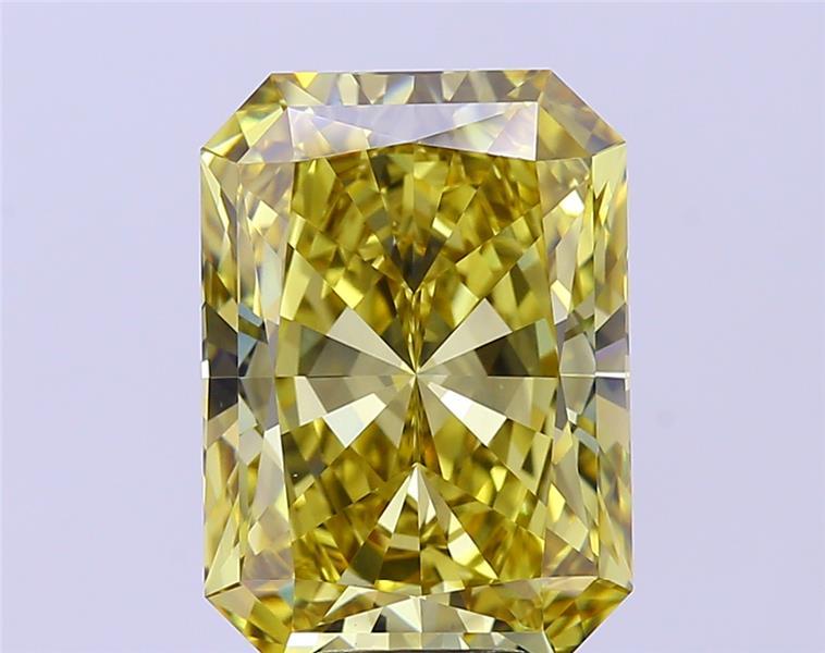 7.59 Ct. Fancy Intense Yellow Radiant Lab Grown Diamond