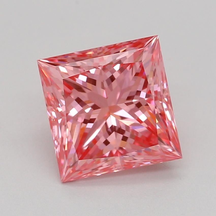 1.09 Ct. Fancy Vivid Pink Princess Lab Grown Diamond