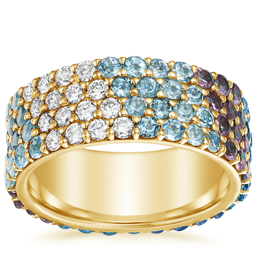 Rose gold diamond engagement ring with surprise diamond details