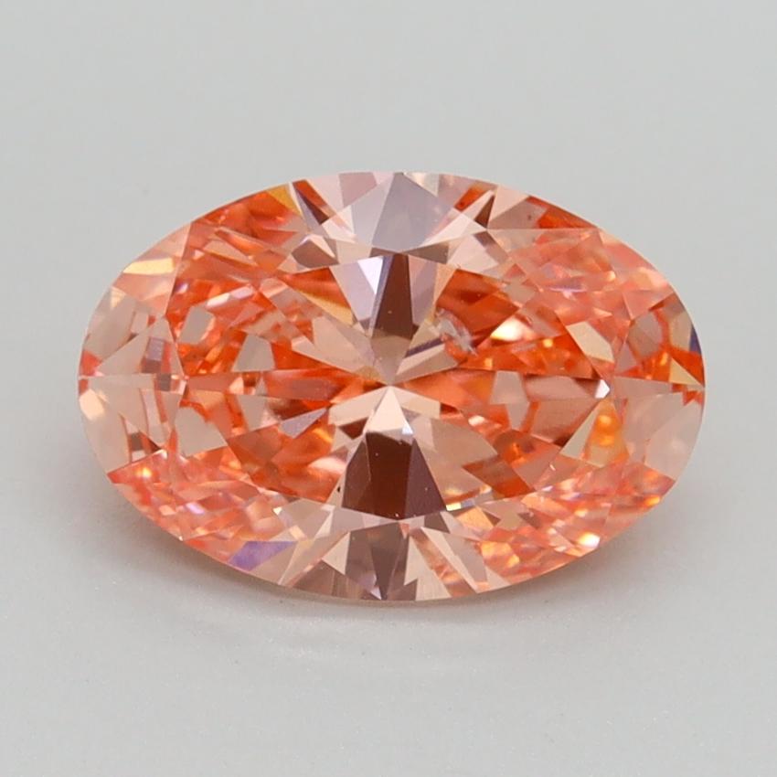 1.70 Ct. Fancy Vivid Pink Oval Lab Grown Diamond