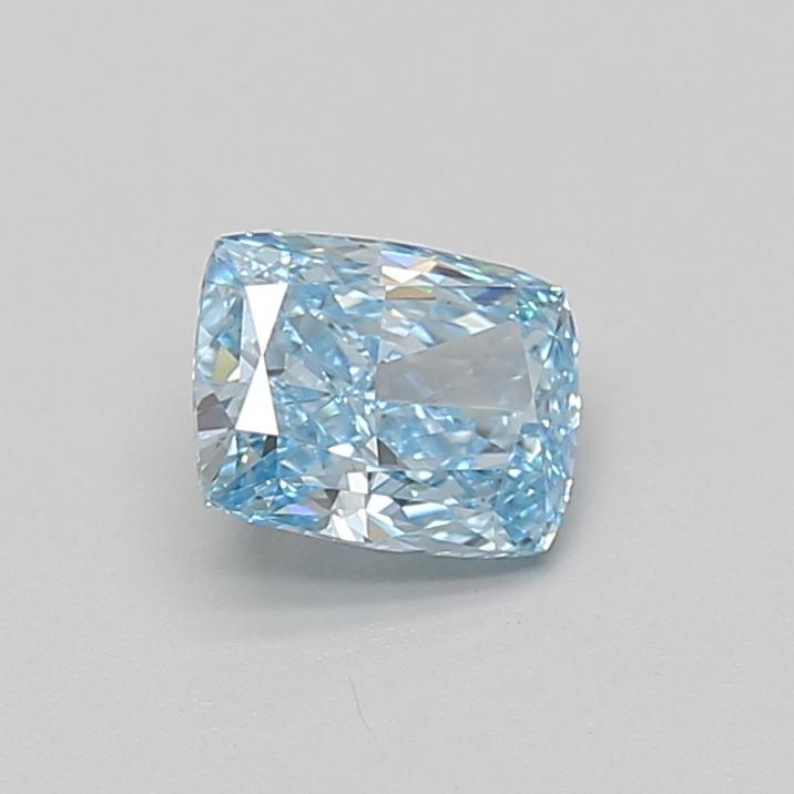 0.92 Ct. Fancy Vivid Blue Cushion Lab Grown Diamond