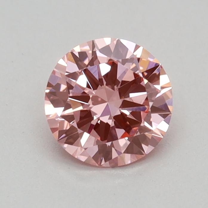 0.35 Ct. Fancy Vivid Pink Round Lab Grown Diamond