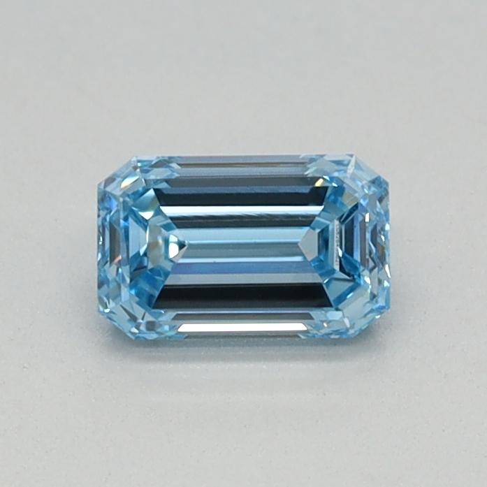 0.35 Ct. Fancy Intense Blue Emerald Lab Grown Diamond
