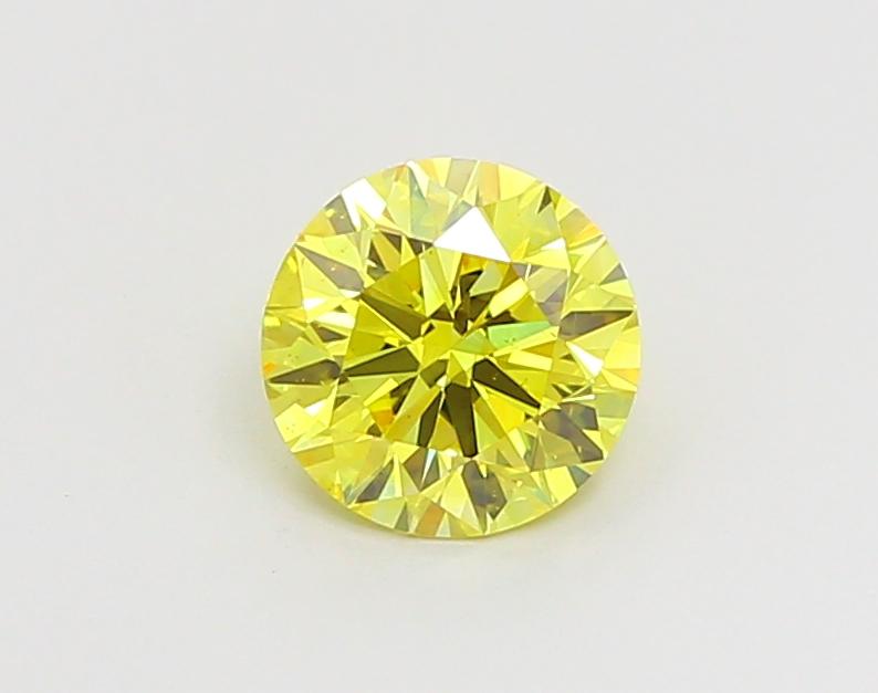 1.02 Ct. Fancy Vivid Yellow Round Lab Grown Diamond