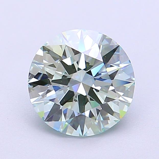 1.36 Ct. Fancy Intense Green Round Lab Grown Diamond